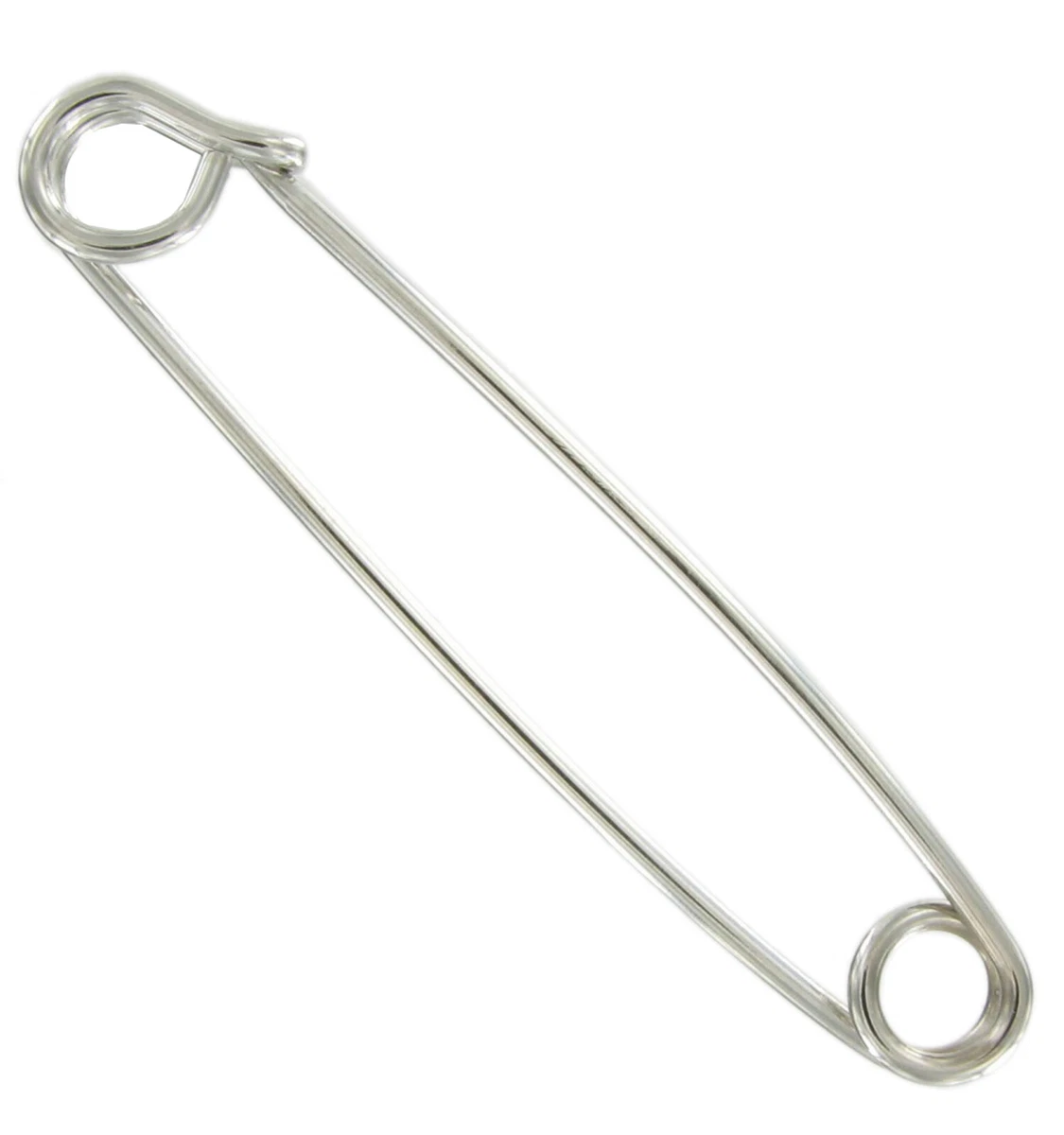 Jewelrywe Fermacravatta Uomo In Acciaio Inox Con Zircone - Sottile E Lucidato, Argento