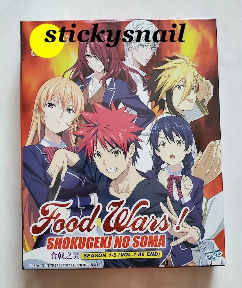 Anime DVD Shokugeki no Souma Food Wars! COMPLETE Season 1-5 ENG SUB All  Region