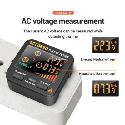 Smart Socket tester Digital Circuit Polarity Voltage Detector Breaker Finder