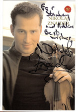 Nikolaj Znaider Signed 4 x 6 Postcard Flyer / Autographed Classical Violinist