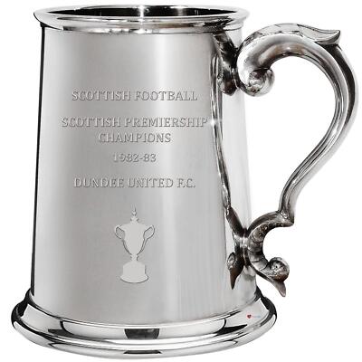 Dundee United 1982 1983 Scottish Premiership Champions 1 Pint Pewter Tankard