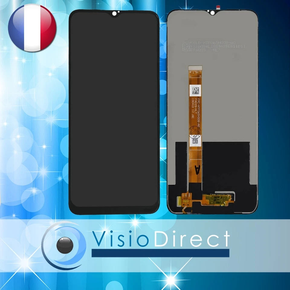 Vitre + Ecran LCD pour Oppo A5/A9/A15/A16/A17/A53/A54/A57/A72/A74/A76/A77/A94/96