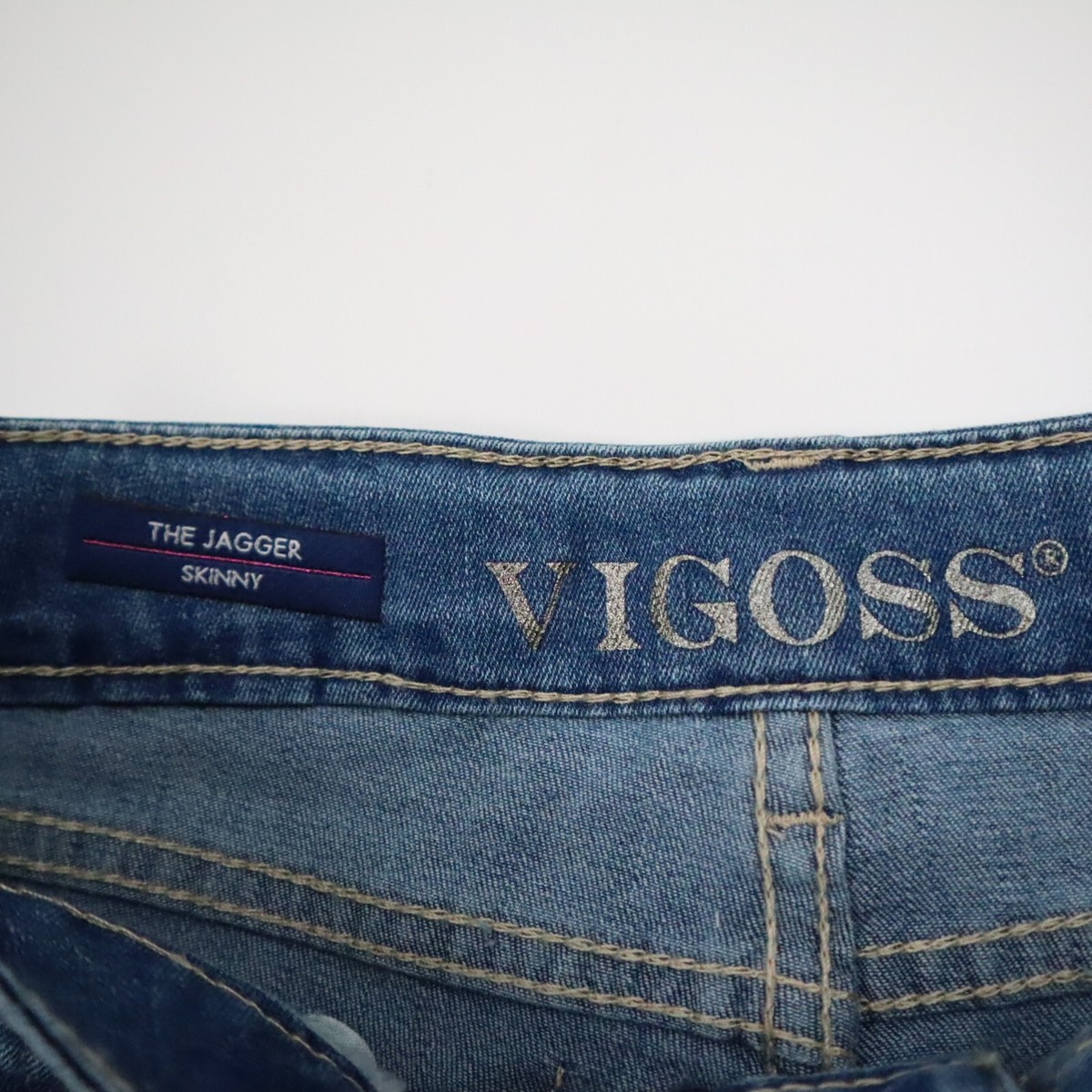 Jean large bleu à strass pour fille - denim double stone referent | Tape à l'oeil