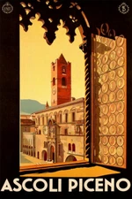 Ascali Piceno Italy Cultural Travel Vintage Wall Art Home Decor - POSTER 20x30