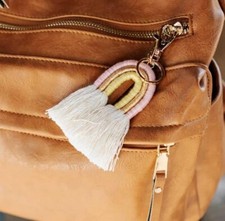 NEW Rainbow Tassel Keychain       