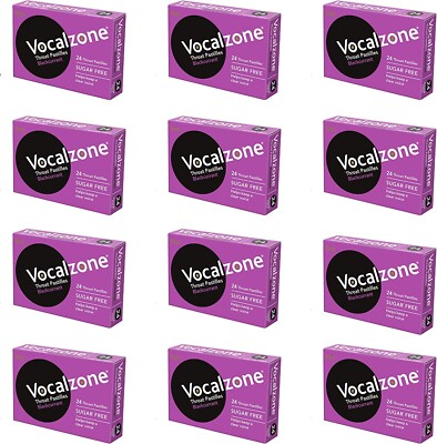 Vocalzone Rachenpastillen Zuckerfrei Schwarze Johannisbeere 24er Pack
