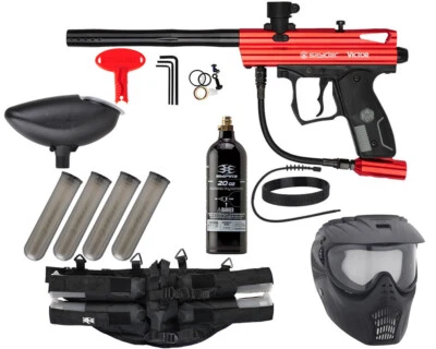 NEW KINGMAN SPYDER VICTOR EPIC COMPLETE PAINTBALL GUN PACKAGE KIT - GLOSS RED