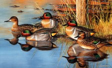 Ceramic Backsplash Tile Mural Waterfowl Bird Kitchen/Bathroom - Little Gems