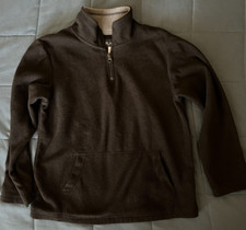 The Children's Place 1/4 Zip Mock Neck Black Pullover Youth Size 7/8