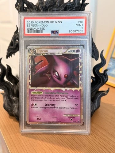 Pokémon 2010 Espeon Prime Undaunted 81/90 Ultra Rare Holo PSA 9