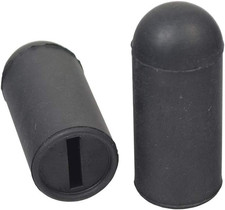 Black Rubber Tips for 5/8" Flat Slot Levers on Invacare Style Wheelchair Wheel L