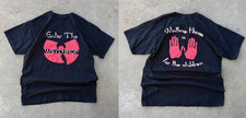 Vintage Wu-Tang Clan Black Cotton T-Shirt Hip Hop Graphic Tee Unisex S-5XL