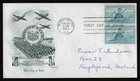#1017 3c National Guard-Pair, Artmaster-To Iceland FDC **ANY 5=FREE SHIPPING**