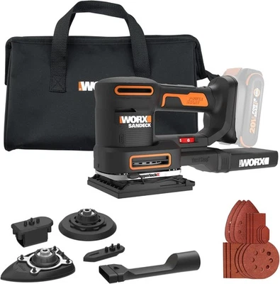 WX820L.9 Worx 20V Sandeck 5-in-1 Multi-Sander -Tool Only (No Battery or Charger)
