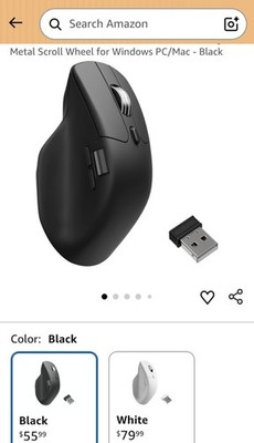 Keychron M6 Wireless All Silent Gaming Optical Mouse, 8000Hz Tri-Mode 2.4