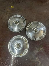 55-56 Ford Fairlane Thunderbird 15in Hub Caps Set Of 3 55-56 Ford Fairlane Thunderbird 15in Hub Caps Set Of 3