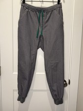 Figs Men M Short Tansen Jogger Scrub Pants Gray Drawstring Stretch Pockets Nurse