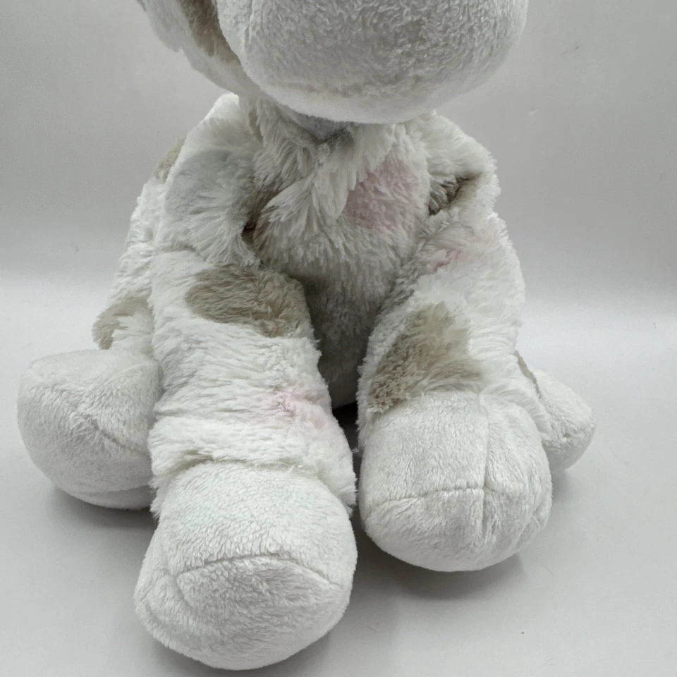 Pequeña Jirafa Peluche Jirafa Rosa Marrón Gris Lunares Juguete Suave Lovey Baby Foto 3 de 4