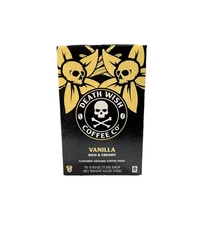 Death Wish Coffee Co  Coffee Pods Flavor Vanilla Rich & Creamy 10-0.40 Oz/11.5g