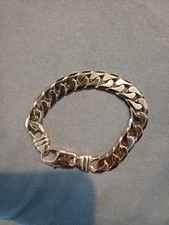 9ct Gold Solid Curb Braclet 41.6g Fully Hallmarked