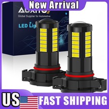AUXITO 6G33 PSX24W H9 Fog Driving Light Bulb LED Super Bright 6000K White