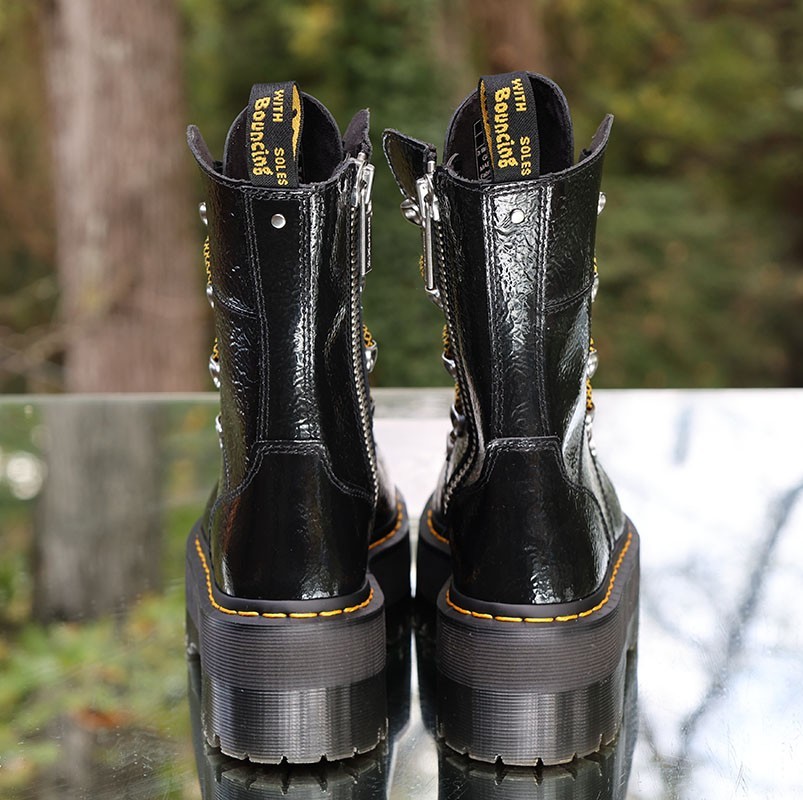 Dr Martens Ghilana Max Patent Leather Platform Boots 27788001