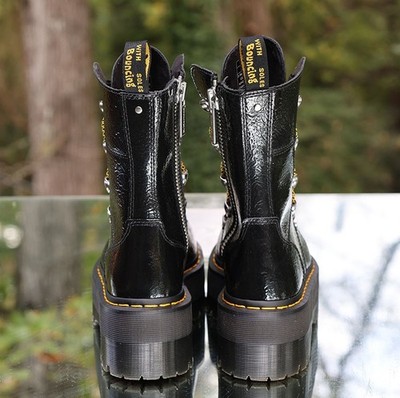 Dr Martens Ghilana Max Patent Leather Platform Boots 27788001