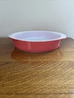 VTG Pyrex 221 Desert Pink Round Baking Dish Cake Pan 8" USA