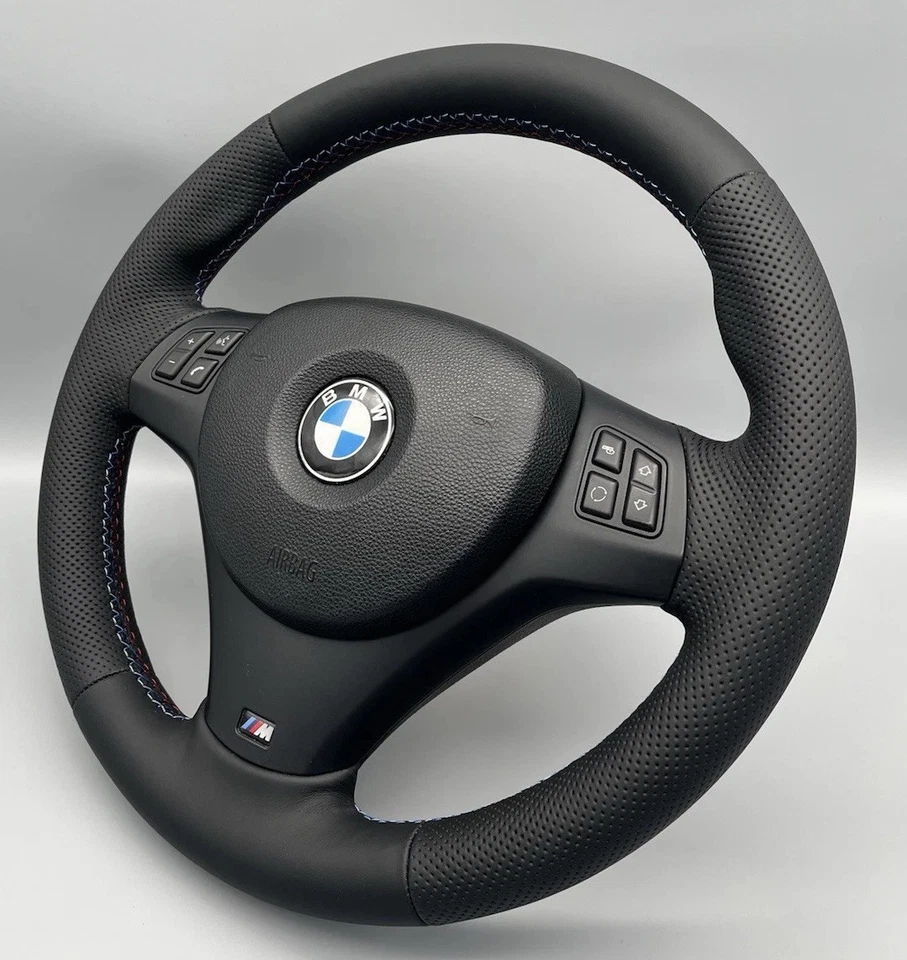 BMW M Steering Wheel Reupholstered NO SWAP BMW 3 Series E90 E91 E92 E93 1 Series E81 E82 E87 - Image 3 of 4