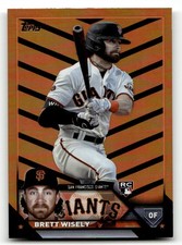2023 Topps Update - Orange and Black Foil #US174 Brett Wisely SP RC