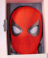 Spider Man Mask Superhero w/LED Moving Eyes/Remote Control Ring/Great Gift New