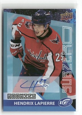 2021-22 Upper Deck Ice - Subzero Rookie Hendrix Lapierre #SZ-46 Auto (RC)