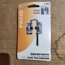 Defender Security U 9846 Patio Door Lock, Loop Lock, Nickel Plated