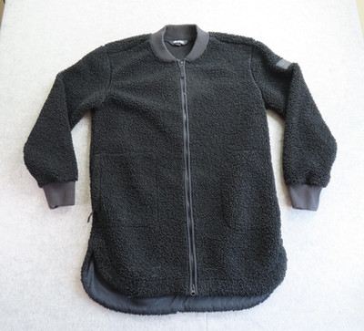 Outdoor Research Coat Womens Small Black Juneau Sherpa Fleece Mid-Length Zip