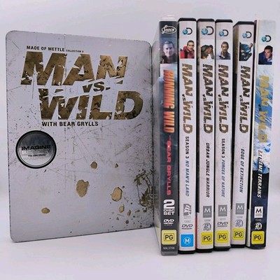 Man Vs Wild + Running Wild With Bear Grylls (7 DVD Bundle) 