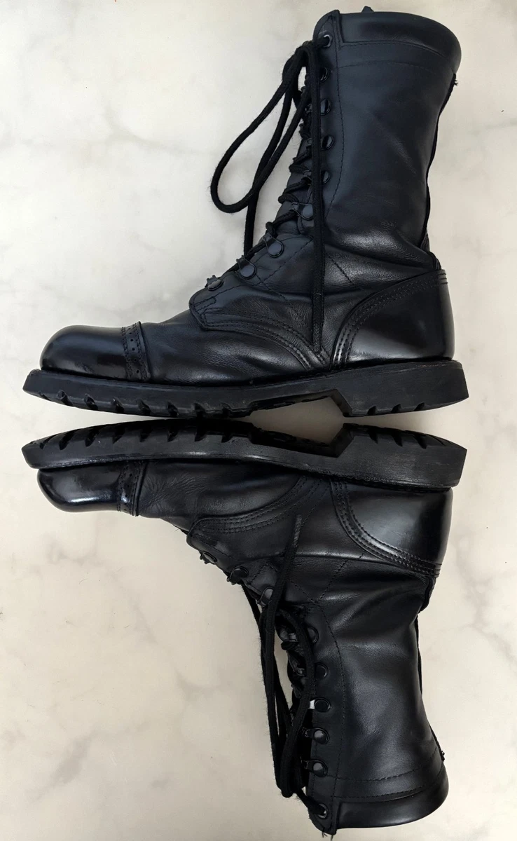 Corcoran Men’s 1515 Jump Black Lace Up Combat Boots Size US 7.5 M 7.5M Corcoran Black Combat Leather Boots US Army Military  main image 4