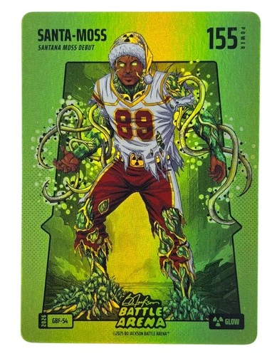 2025 Bo Jackson Battle Arena Santa-Moss Santana Moss Green BF SSP 155