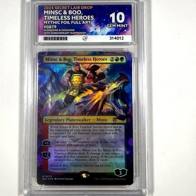MTG Minsc & Boo Timeless Heroes 2024 Secret Lair Full Art Foil ACE 10 Gem Mint