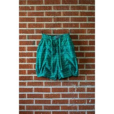 Vtg 90s Unionbay Geometric Aztec Shorts Mens 31 Green Cotton Surf Volley Beach