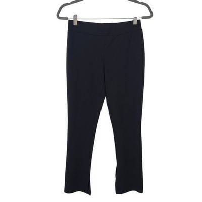 Kendall + Kylie Black Pull-on Ankle Pants with Slit Hemlines Size Medium