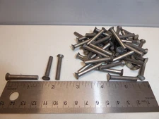 3/16 x 1-1/4" countersink solid Aluminum Rivets VINTAGE USA Made QTY 50 NEW