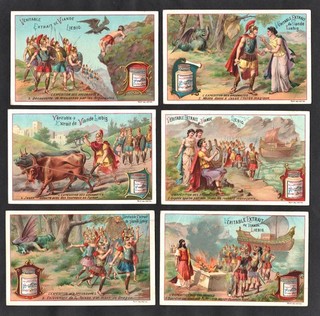 Jason & The Argonauts Vintage Victorian S330 Card Set Liebig 1892 Greece Dragon