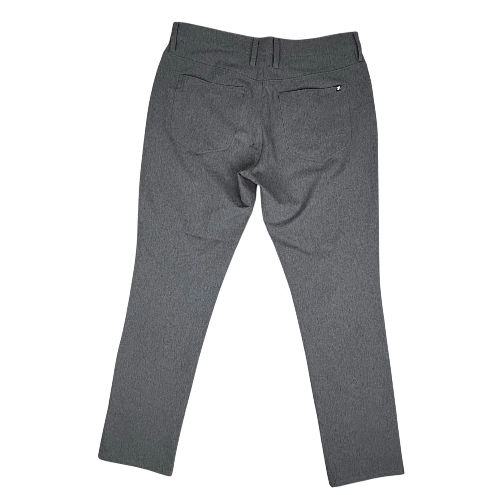 Travis Mathew Pants Men 34x33 Gray Open To Close Performance Golf Chino 1MT435