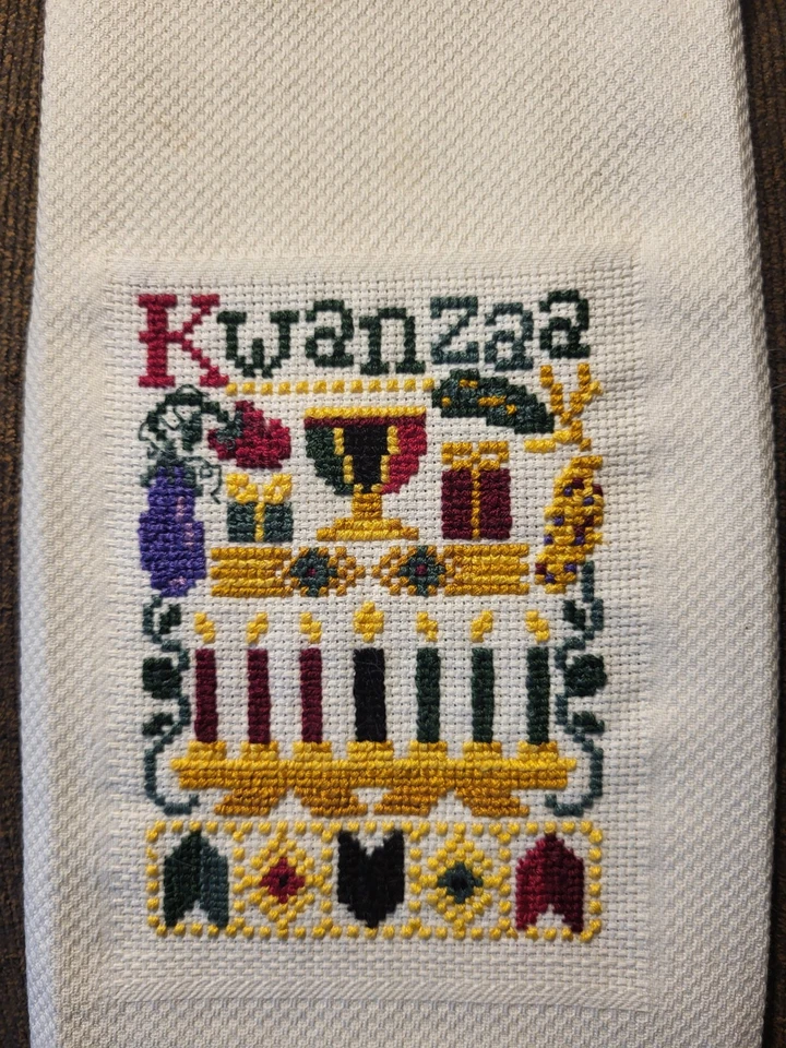 完成宽扎计数十字绣毛巾完成 — 第 2/2 张图片