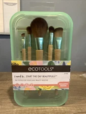 EcoTools Start The Day Beautifully 5 Makeup Brush Set | New W/ Fast Shipping!