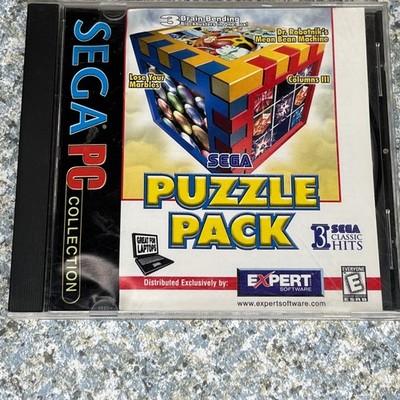 Sega Puzzle Pack PC Game 3 Classic Hits Mean Bean Machine Columns III 1999 Jewel