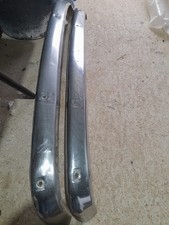 COPPIA 2 PARAURTI ANTERIORE POSTERIORE RENAULT 4 R4 tl gtl CROMATI CHROME BUMPER