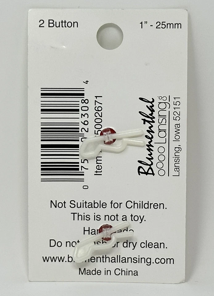 NEW Sweet Treats Blumenthal Lansing Buttons Cherries 1” Button Set of 2 - Image 2 of 2