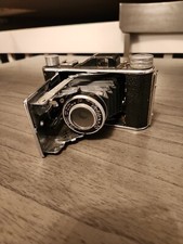 Vintage 1949 Foldex 20 Pho-Tak Folding Camera W 86mm Octvar Lens Case Untested