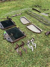 4 Hood Hinges 1947 Lincoln Continental Zephyr Parts Trim Chrome V12 Bumper